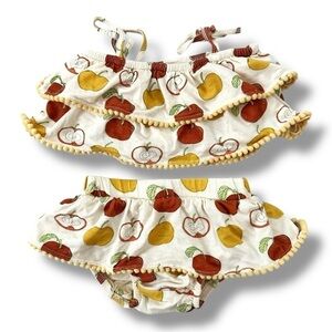 kate quinn | An Apple A Day Sun Suit (3-6 mos) 🍎